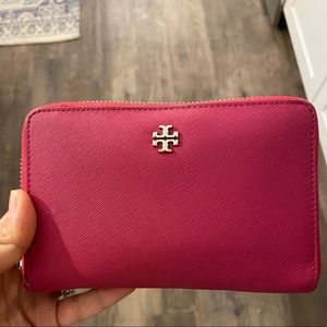 Tory Burch York multi-task wallet.